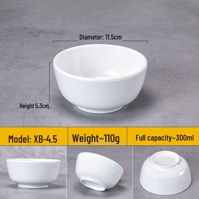 JINMEILI Commercial Melamine Rice Bowls (Pack of 10)