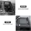 Sunshade Mesh Shade Top Front Cover Provides Roof UV Sun Protection for Jeep Wrangler JL JLU & Gladiator JT 2018-2024 (Black)