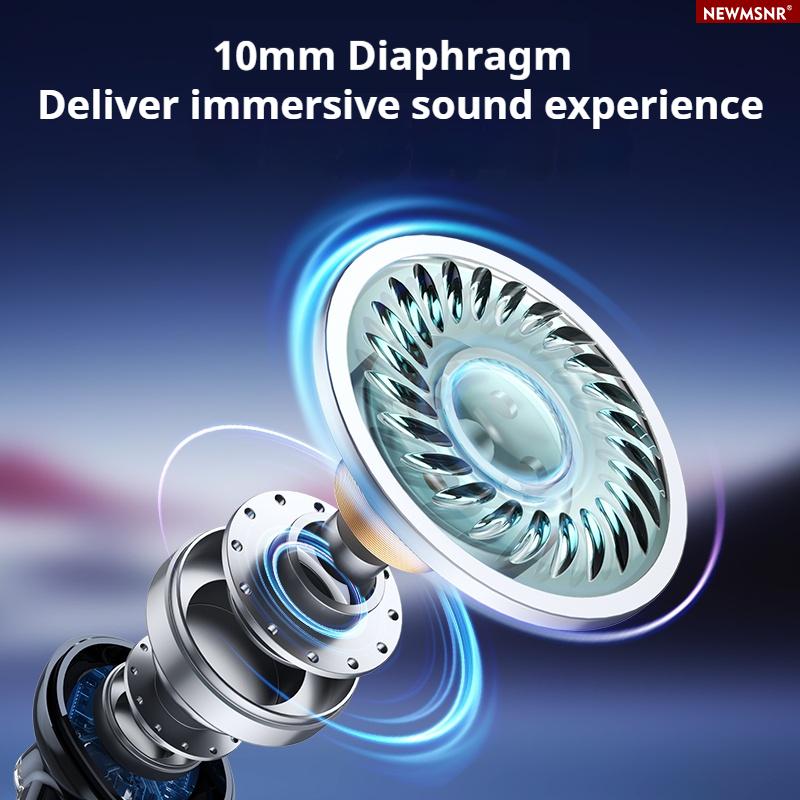 Zinc Alloy Shell RGB Lights Earphones HIFI Sounds Wireless Bluetooth 6.0 In-ear Headphones Stress-relief Headsets Sports Earbuds