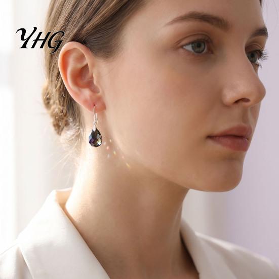 Glass Beads for Jewelry Making Faceted Teardrop Beads, Water Drop Loose Spacer Top Drilled Crystal Vintage Style Sun Catcher, DIY Necklace Bracelet