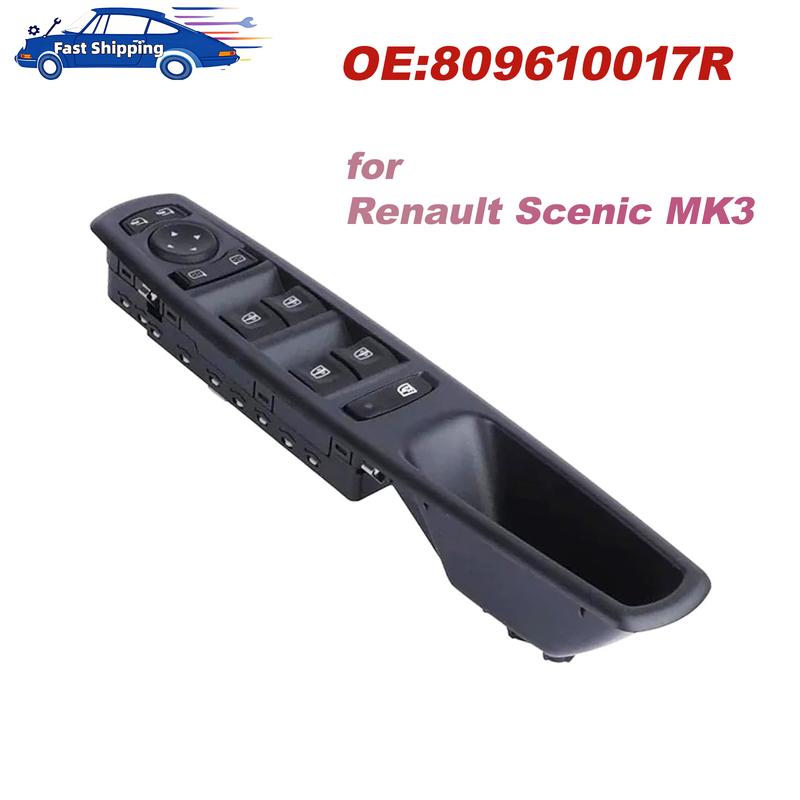 809610017R Front Left Power Window Control Switch Button For For Renault Scenic Grand Scenic Megane Laguna 3 Fluence 809615953R