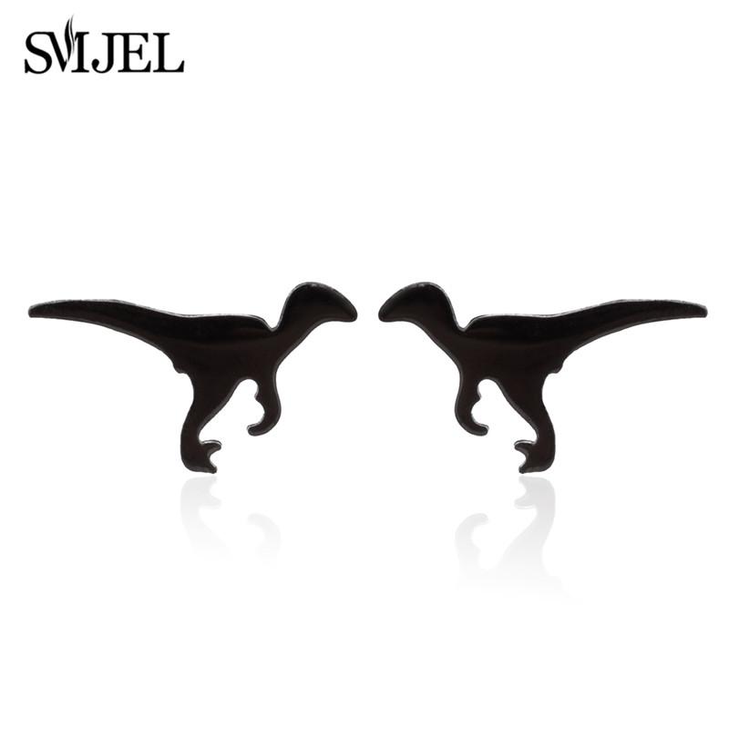 Cartoon Animal Design Dinosaur Stud Earrings for Girls Daily Jewelry Funny Tyrannosaurus Earings Mini Ear Jewelry Party Gifts