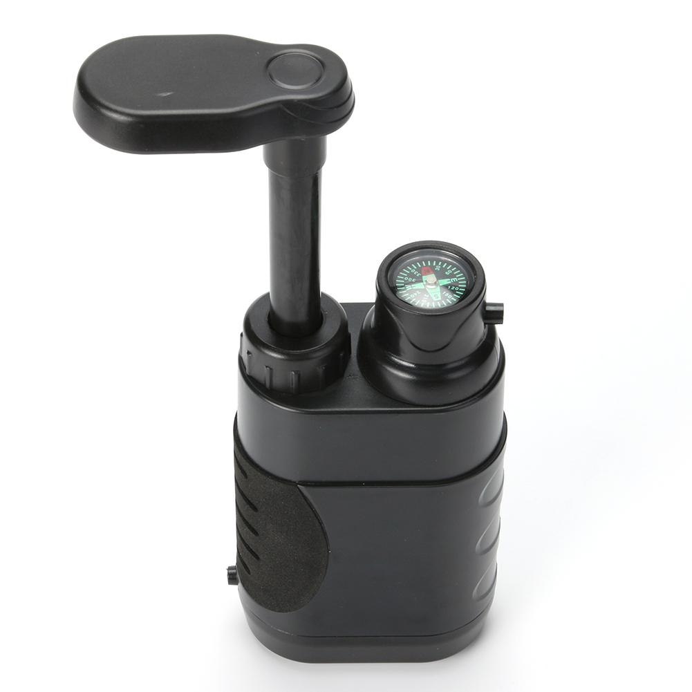 1400ml/min Outdoor Water Filter Water Filtering Equipment Hand Operated Drinking Water Purifier Outdoor Survival Emergency Tools