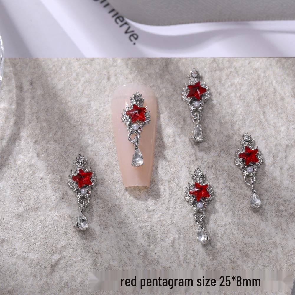 Star Rhinestone Baroque Nail Art Pendants