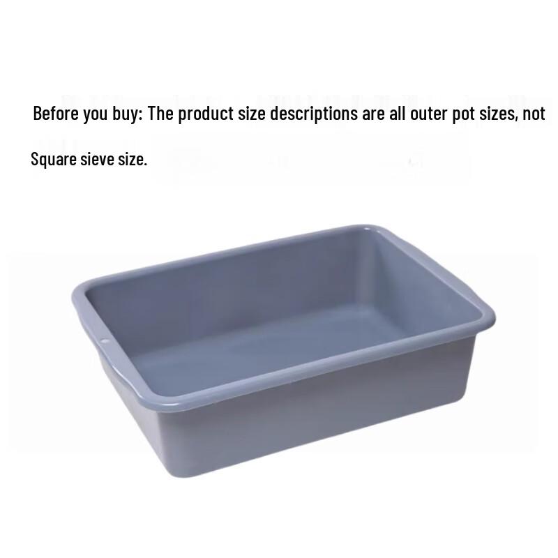 Deweiqi Verdickter Doppelschichtiger Rechteckiger Abtropfkorb aus Kunststoff