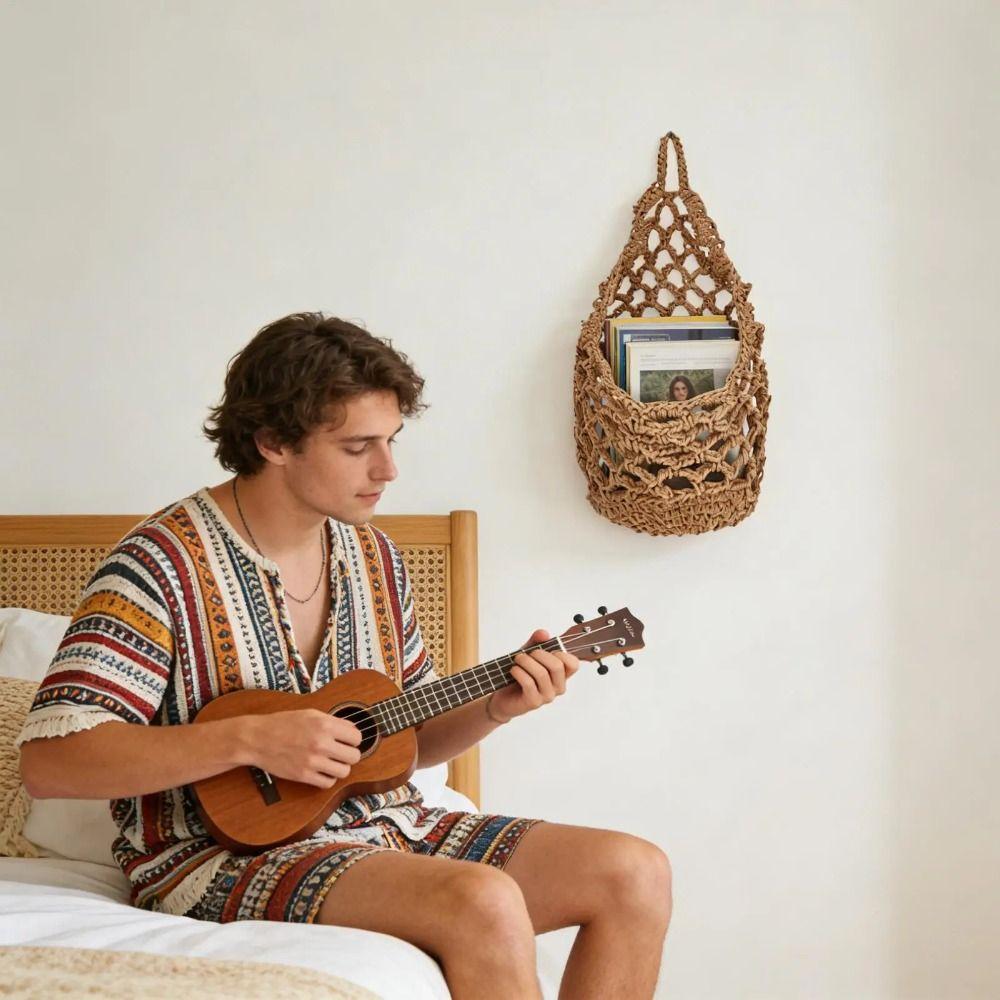 Eco-Friendly Kitchen Storage Organizer Bohemian Style Hanging Vegetable Basket  Home Storage