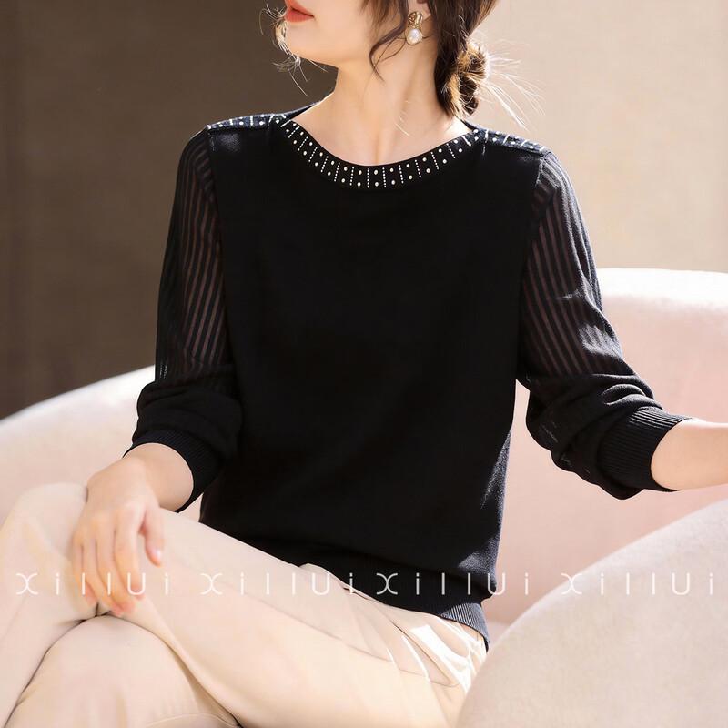 Women s Spring Long-Sleeve Knit Top XL
