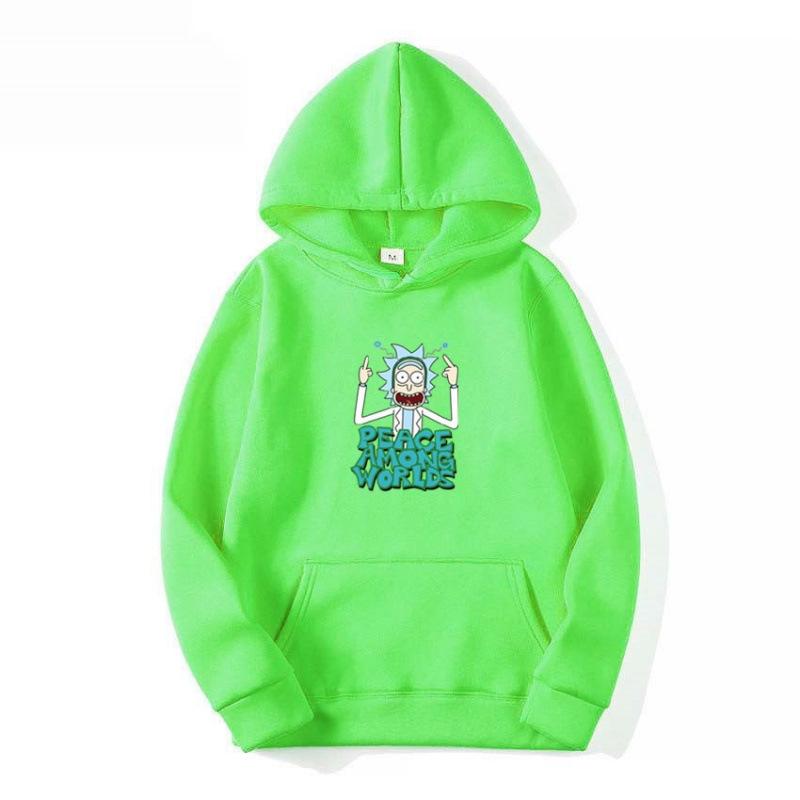 Unisex Japanese Anime Hoodie - Rick and Morty Trendy European Size Sweatshirt