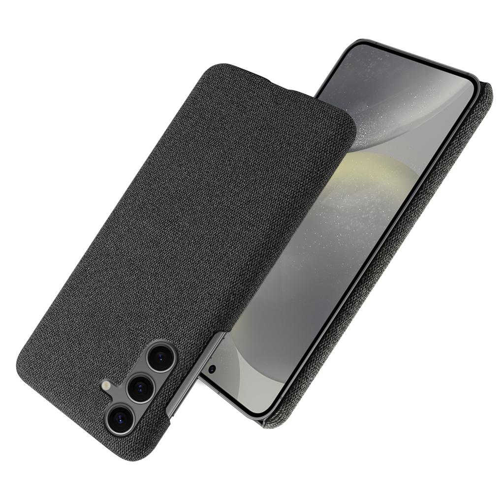 For Samsung Galaxy S24 FE Case Cloth Texture Anti-Scratch Protective PC Phone Cover