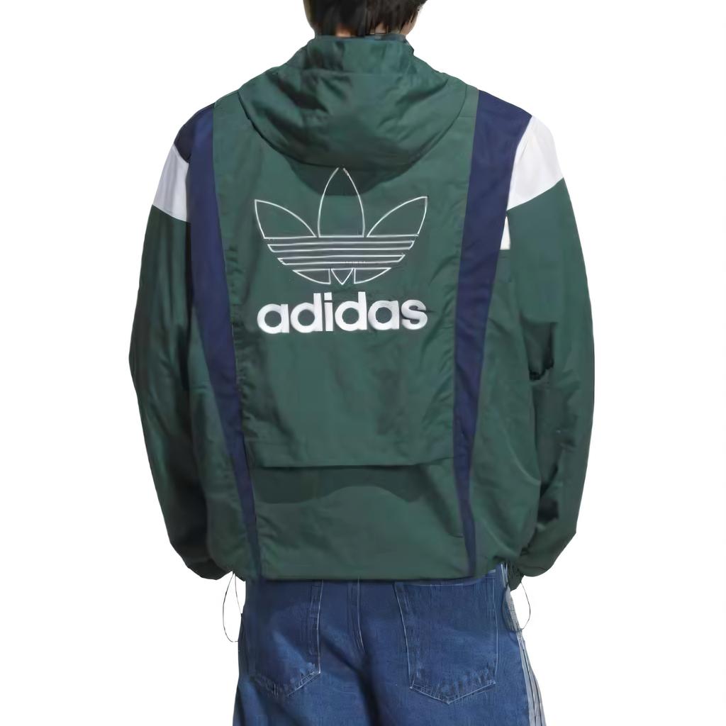 Adidas Originals Windbreaker Long Sleeve Hooded Comfortable Simple Jacket Men Jacket KS3553