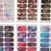 6 Φύλλα Αυτοκόλλητα Nail Art Vintage Πλήρους Κάλυψης Αυτοκόλλητα Νυχιών Μεταφοράς Νερού για Γυναίκες Παιδιά Κορίτσια