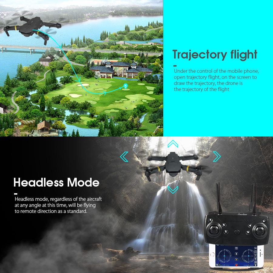 E58 Foldable Drone with Remote Control & Aerial Photography Capabilities