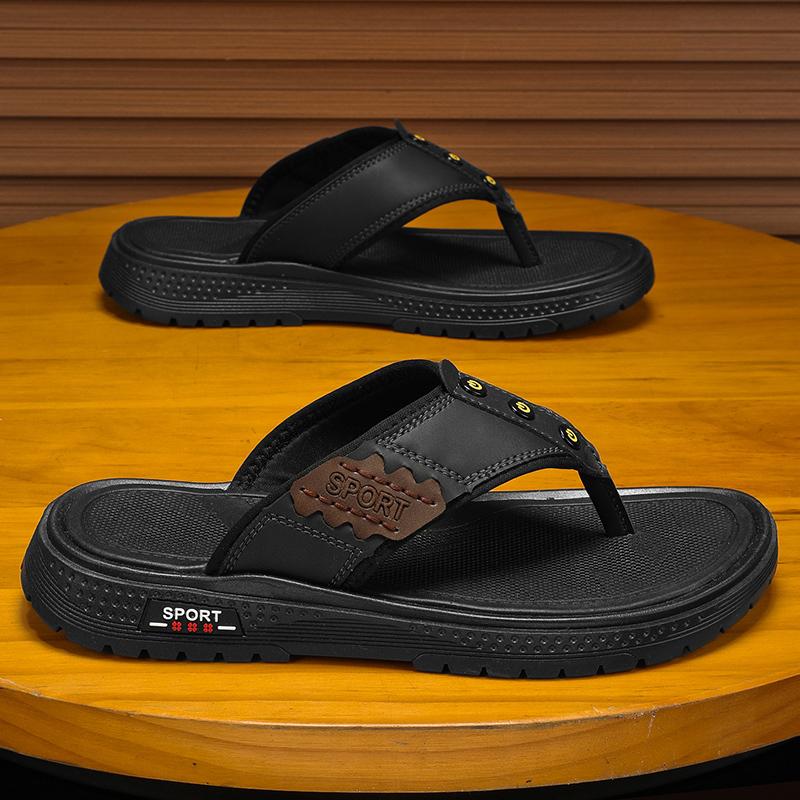 Fashion CYYTL Summer Flip Flops Mens Slippers Casual Shoes Beach Sandals Outdoor Slides Walking Comfort Leather Designer Fashion Luxury