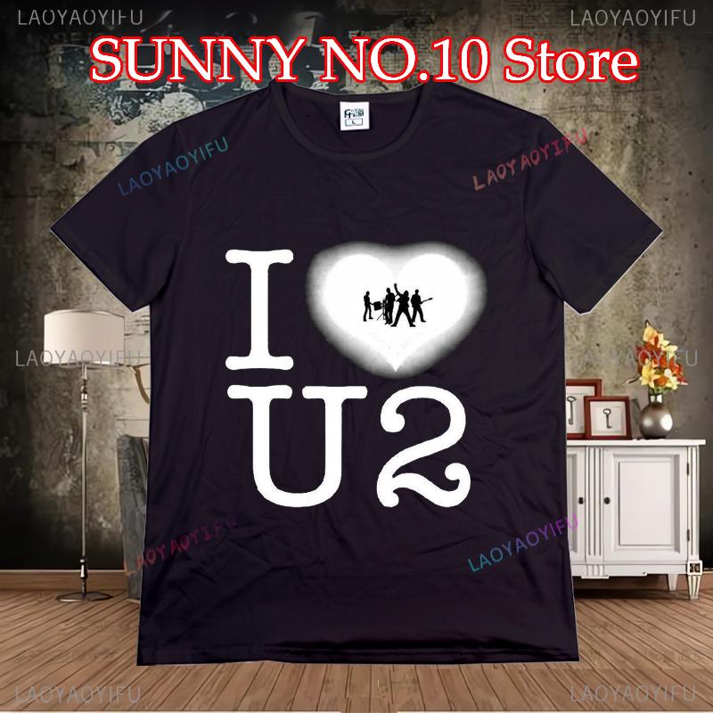 2024 Tour U2 Rock Band Achtung Baby T Shirt Schwarzes Unisex und Unisex Retro Street U2 Konzert T-Shirt