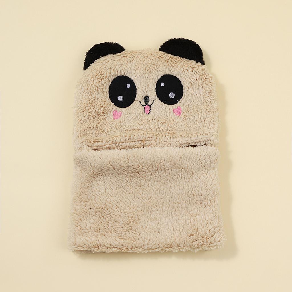 Winter Cartoon Rabbit Coral Velvet Cap Plush Balaclava Kids Caps Double Fleece Baby Scarf Hat Children