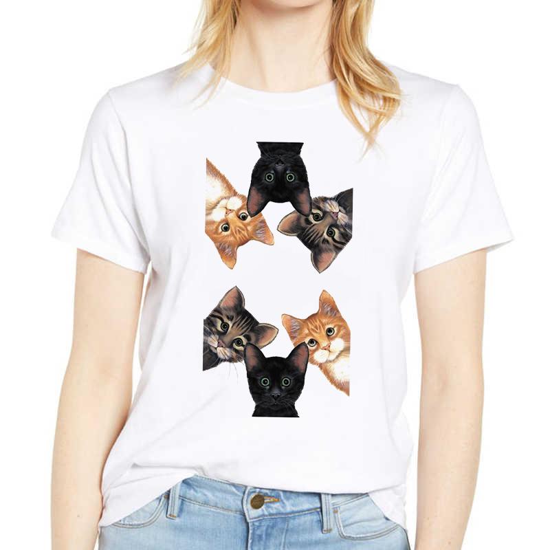 Women T Shirts Printing Graphic Fox Owl Summer Autumn Cute 90S Fashion Clothes Lady Tee Tops Female Kawaii T Shirt Women T-Shirt