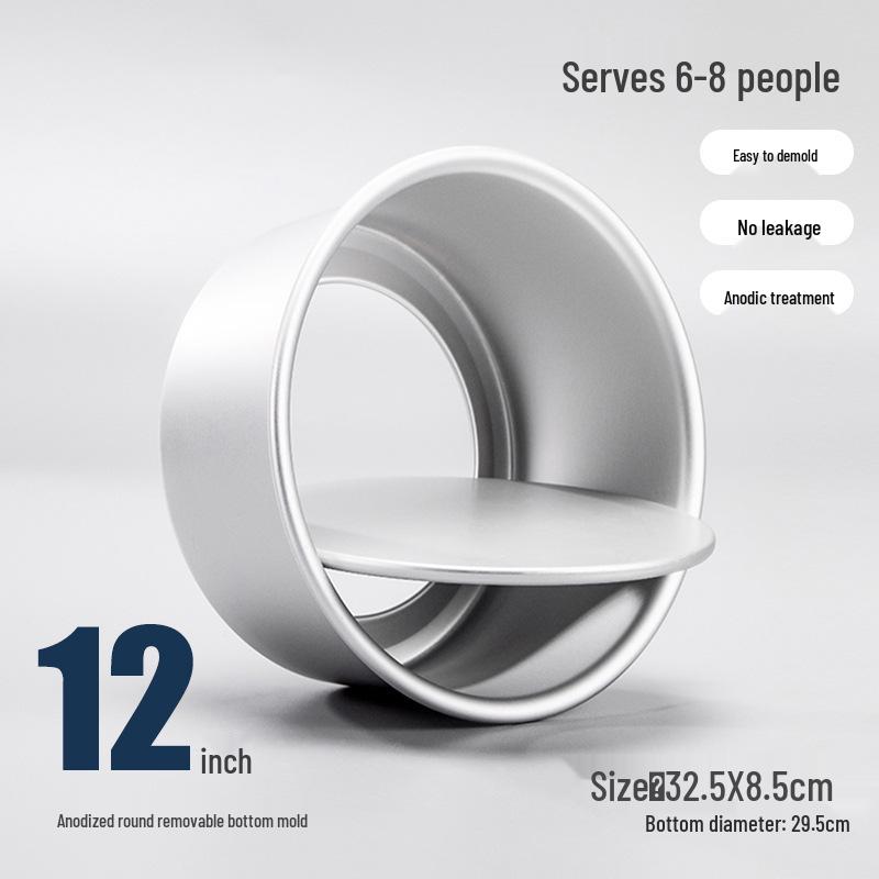 Chiffon Cake Mold Set with Removable Bottom: 4", 6", 8", 10" for Oven Use