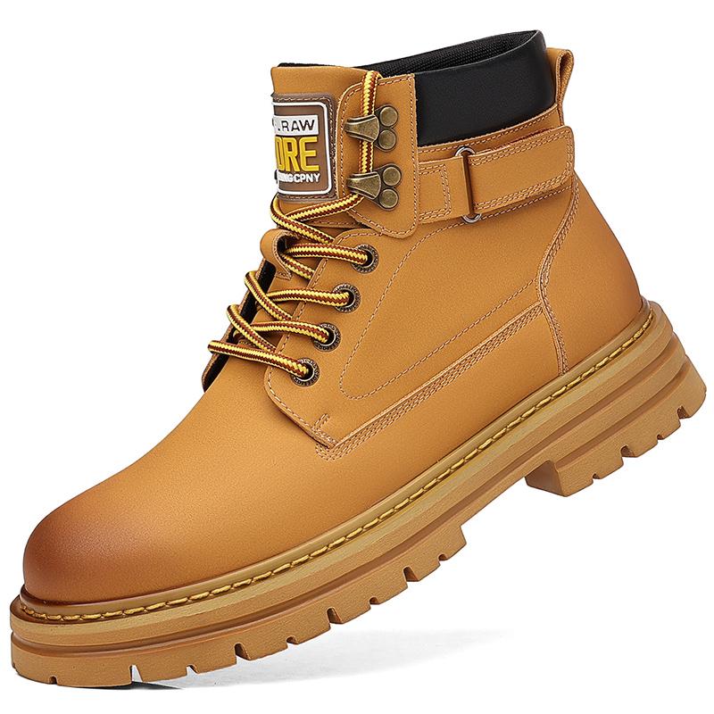 Модные зимние ботинки из натуральной кожи мужские ботинки 2024 года в британском стиле — фото 8