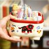 Large Capacity Desktop Pen Holder Cartoon Desktop Container Durable Pencil Organizer  School