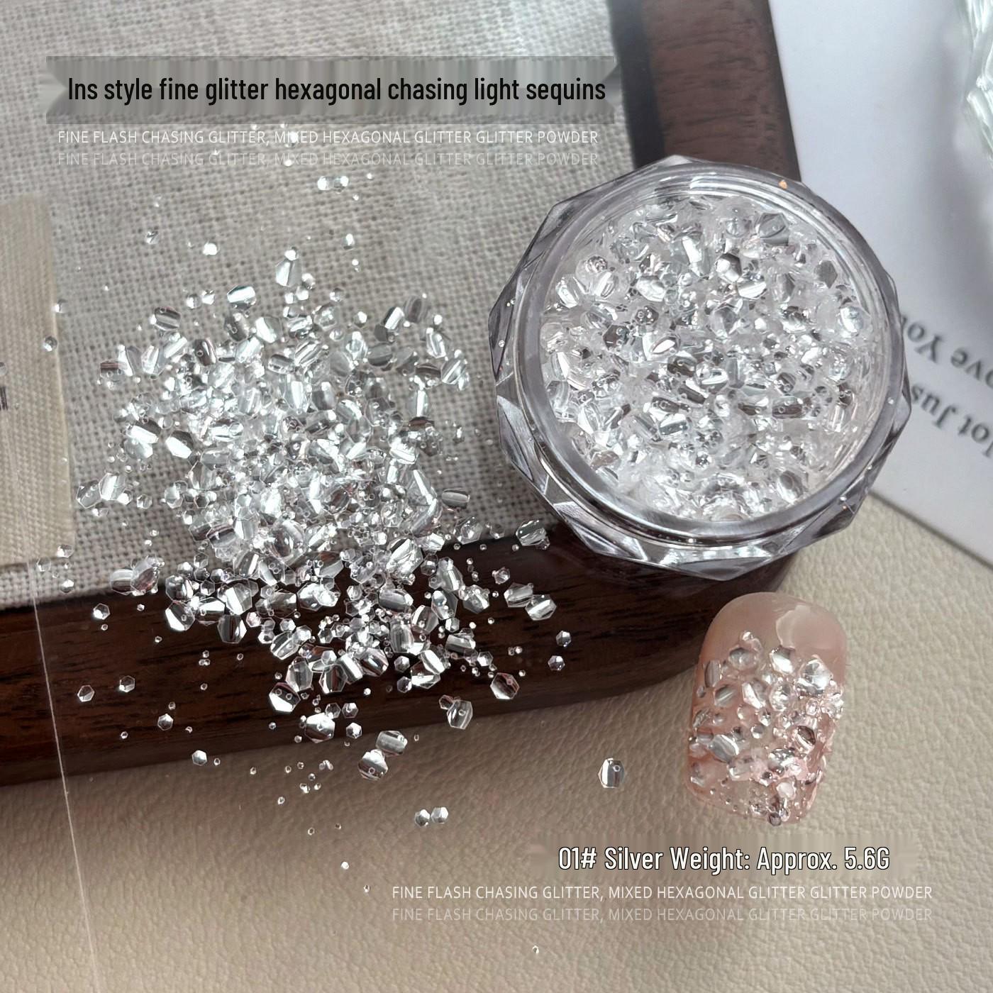 

Luxurious Versatile Glitter Nail Art: High-End Sparkle Mix for Stunning Decorations