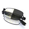 Business Ultra Light Pure Titanium Eyeframe Eyeglasses Men's Folding Portable Light Sensitive Color Changing Vision Wear Presbyopia Eyeglasses