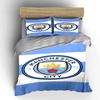 Manchester City Logo Pattern. Bedding Sets Duvet Cover Sets Duvet Covers Pillowcases(1 * Duvet Cover 2 * Pillowcases, Without Duvet Insert)