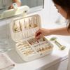 Luxury Leather Jewelry Box With Large Capacity For Rings Earrings Necklaces Storage Gift For Women