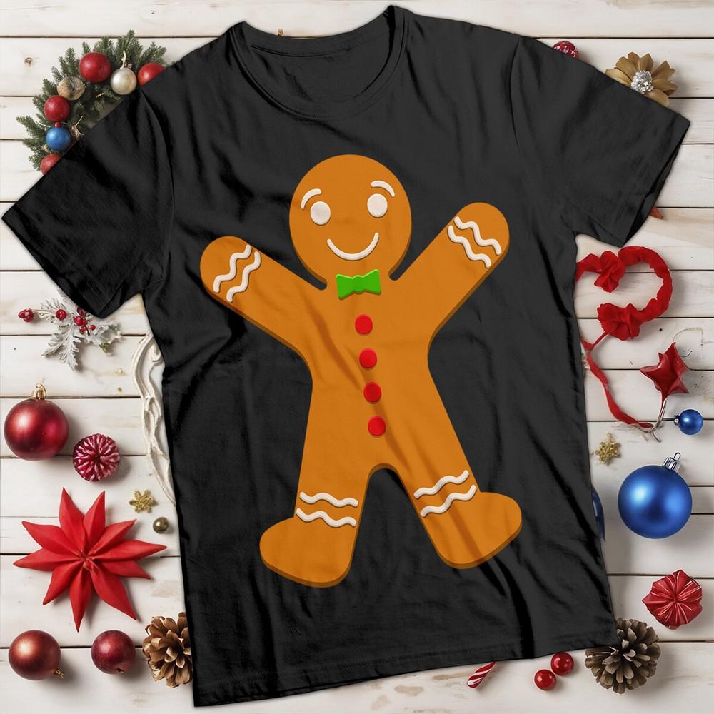 

Mens and Womens Gingerbread Man Christmas T-Shirt Tee #MC 4XL