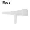 10Pcs Plastic Aquarium Fish   3 Way   Pump Control Valves (White)