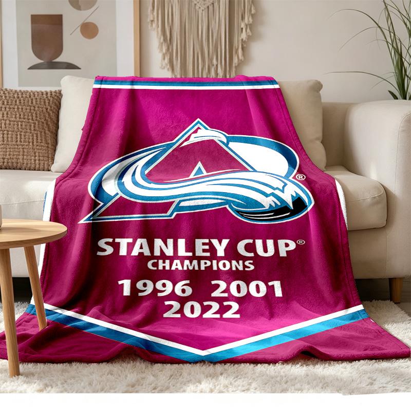 Colorado Avalanche Soft and comfortable flannel Suitable for sofas living rooms outdoor camping travel and also makes a great anniversary gif