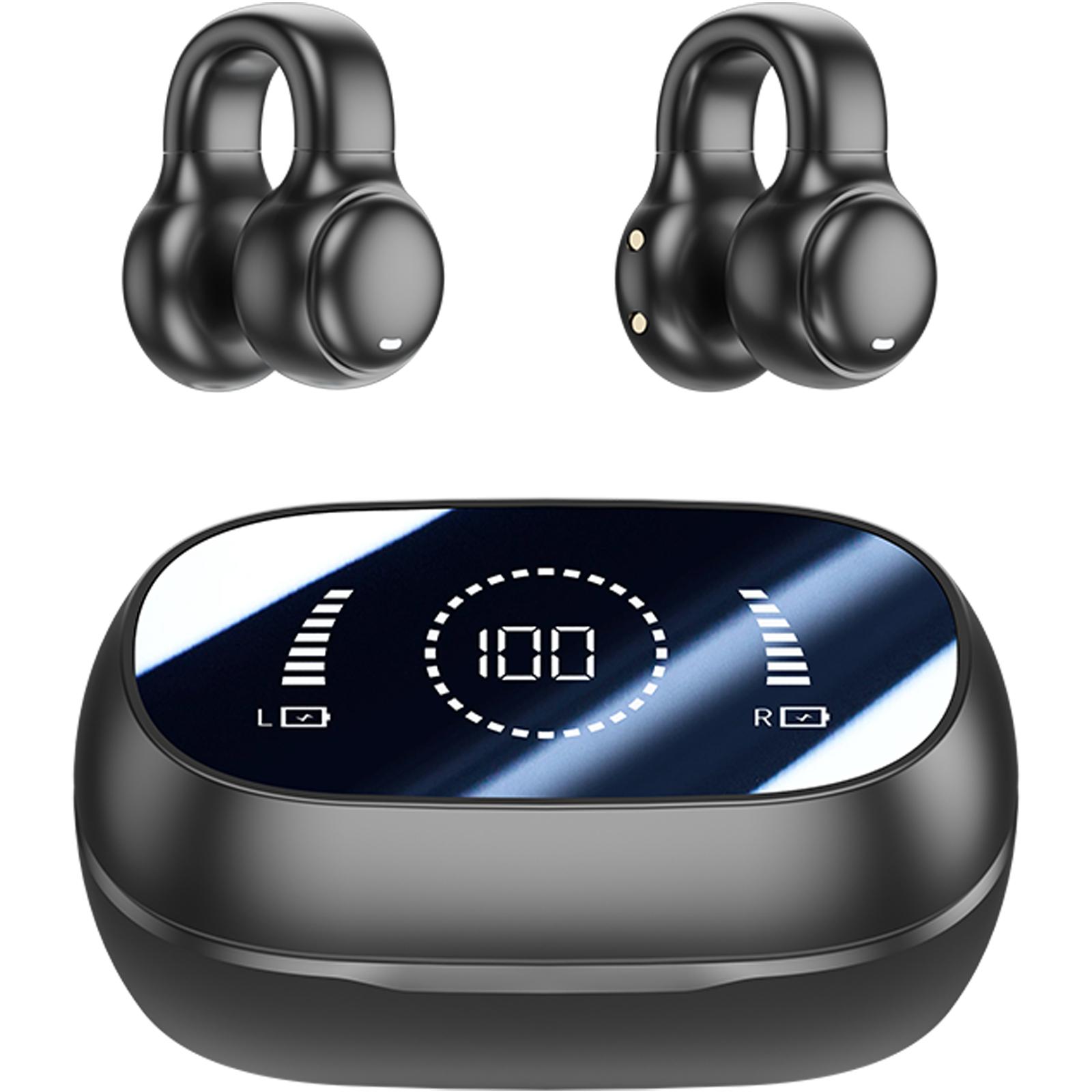 

Bluetooth-compatible Sports Earphones with Display Wide Compatibility Wireless Earbud for Indoor and Outdoor чорний