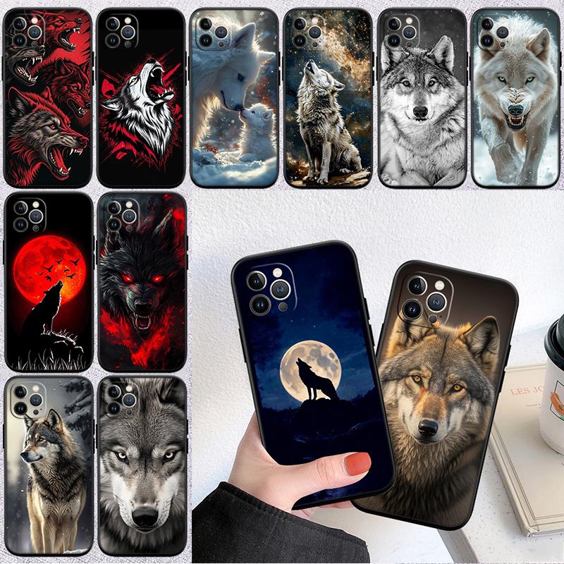 Animal Wolf Phone Case for Samsung Galaxy S20 S21 S22 Ultra FE + Plus A21S A22 A24 A25 A26 A30 A30S A31