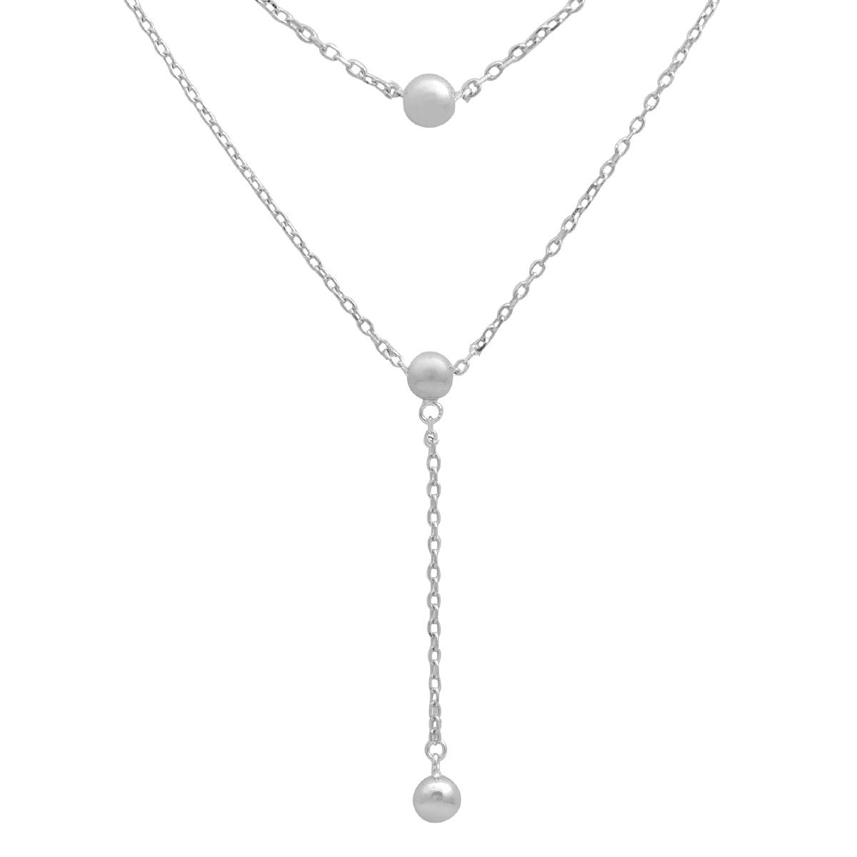 

Срібне кольє без каміння, вага виробу 3,77 гр (2184034) 40-45cm