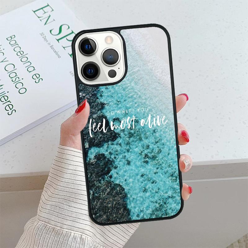 Travel Mountain Sea Beach Phone Case cover For iPhone 17 Air 15 16 16e 14 13 12 11 Pro Max Coque For Apple PLUS fundas