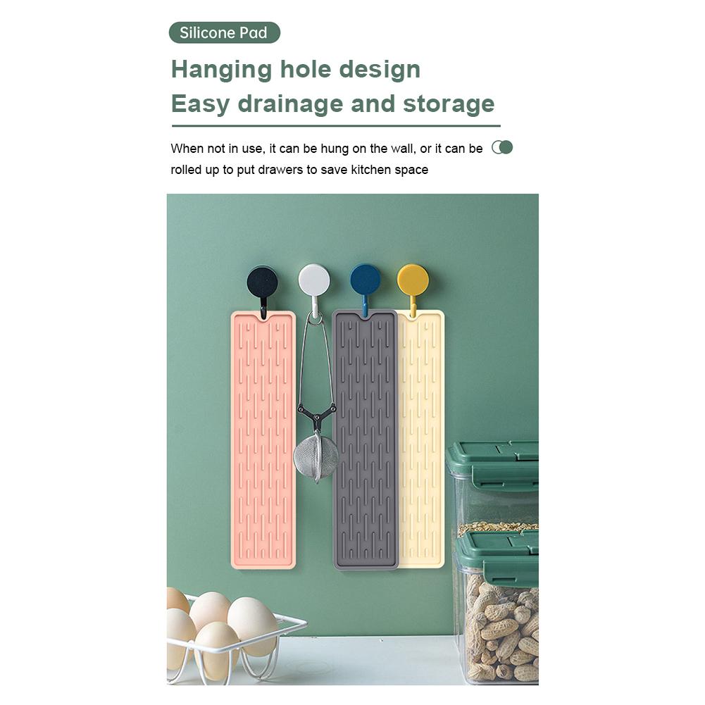 Silikon Tischgeschirr-Kissen Anti-Rutsch Spülbecken-Schale Küchengeschirr Schutzmatte Organizer Abtropfmatte Lagerregal Küchenzubehör