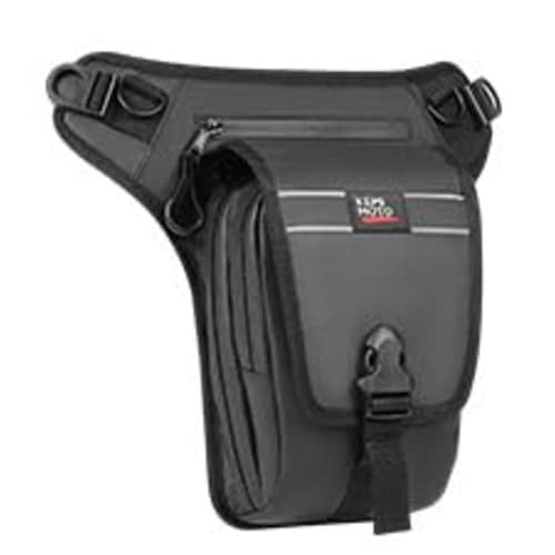 KEMIMOTO Bike Leg Bag, 2L Capacity, Leg Pouch, Hip Bag, 3-chamber Structure, Built-in Sorting Pocket, Bike Waist Bag, Multifunctional Waist Pouch, Wat