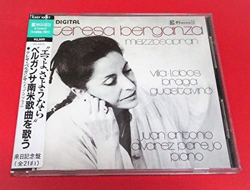 

CD TERESA BERGANZA - Goodbye Emma / Sing Berganza South Japan Classical Used