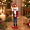 Holiday Decoration Festive Wooden Nutcracker Guard Figurine Traditional for