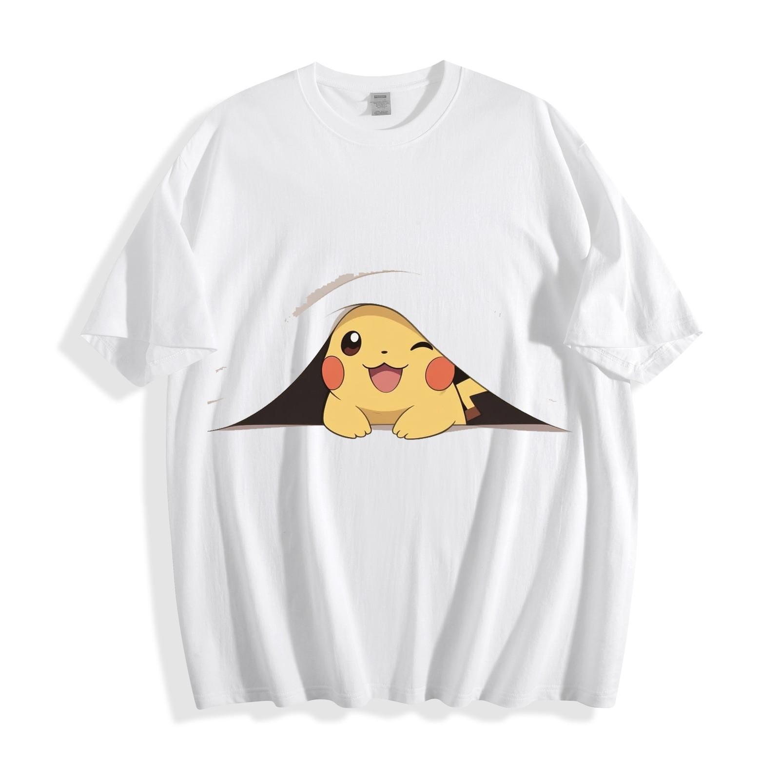 Pokémon Pikachu Peeking Under Blanket T-Shirt S