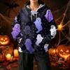 Women's Casual Halloween Print Hoodie with Front Pockets