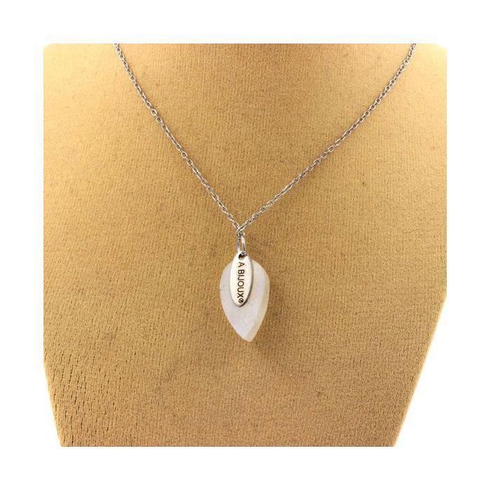 Collier Pierre de Lune brut 8.98 carats