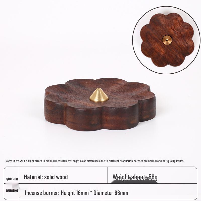 Solid Wood Incense Burner for Sandalwood & Agarwood - Zen Tea Ceremony Holder