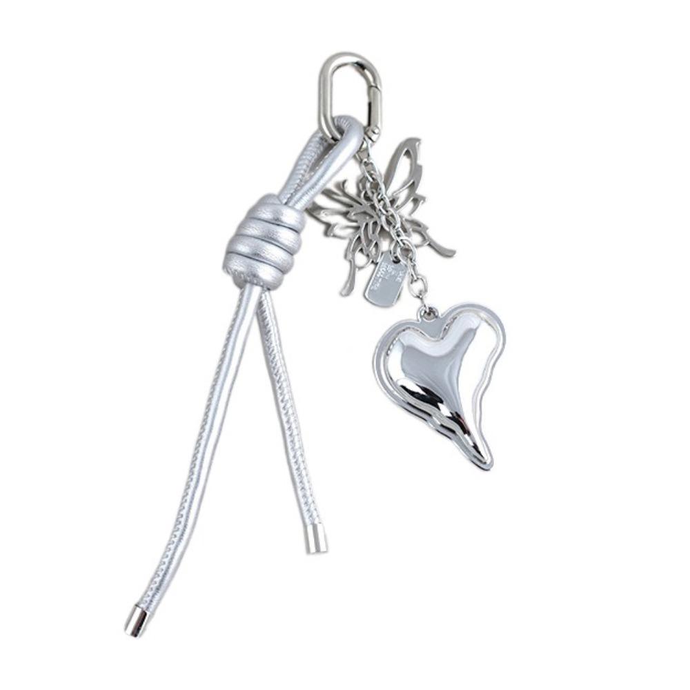 Hand-Woven Heart Shaped Bag Pendant Anti-Lost Braided Rope Key Chain  Birthday Parties