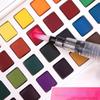 Professionelle 18/24 Farben Solide Aquarell Malen Set Wasser Farbe Pigment Mit Wasser Pinsel Stift Für Schule Kunst Liefert