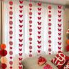Wedding Curtain Decor: Butterfly Pull Flowers & Double Happiness Strip for New Home or Bedroom