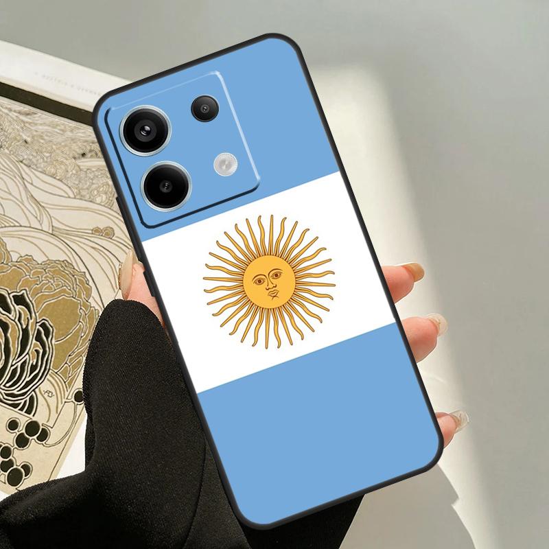 Argentina Flag Case For Xiaomi Redmi Note 14 12 11 9 10 13 Pro 9S 10S 11S 12S Redmi 14C 10C 12C 13C Cover