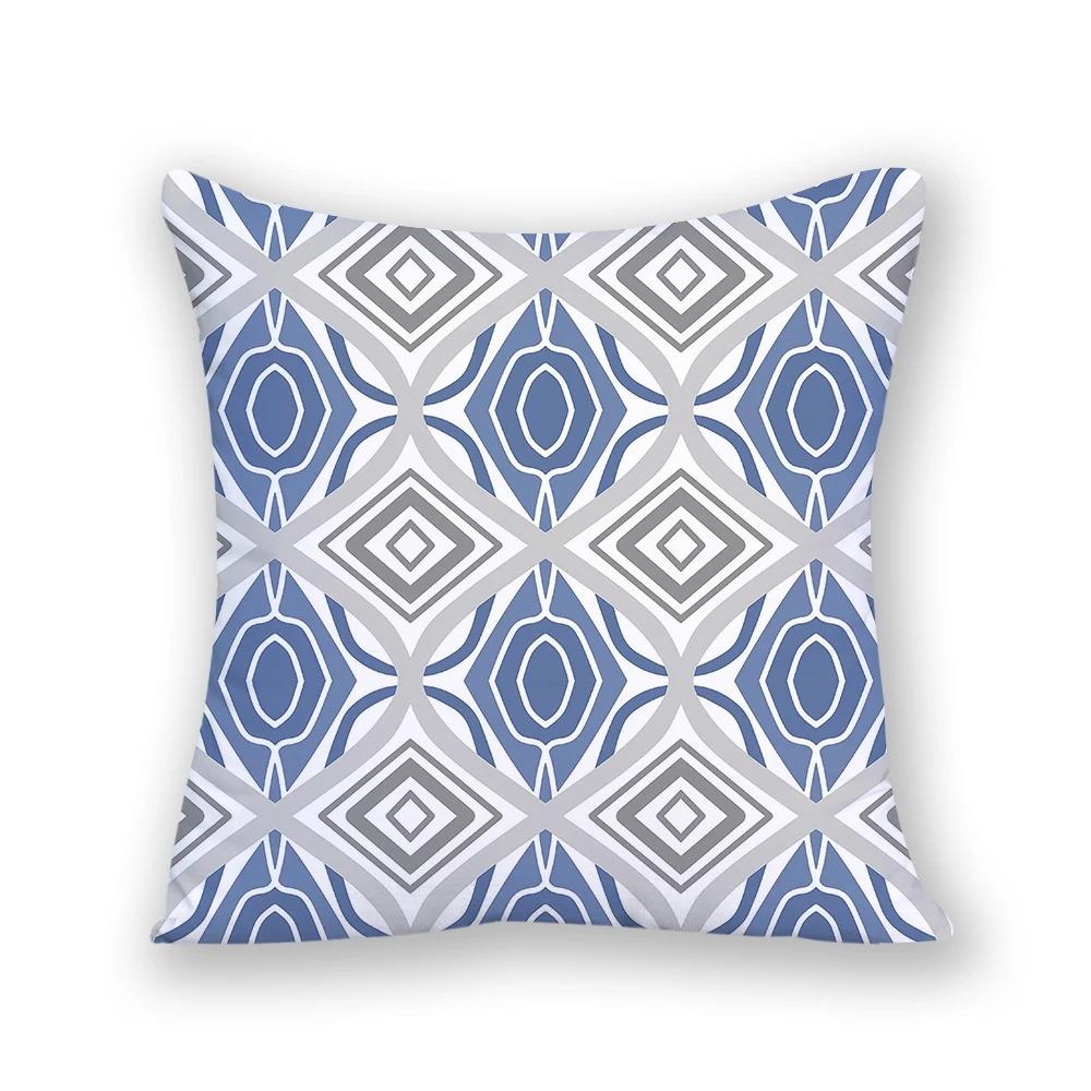 Juste de coussin imprimée à rayures simples, taie d'oreiller élégante, canapé de bureau, voiture, décoration d'intérieur de luxe