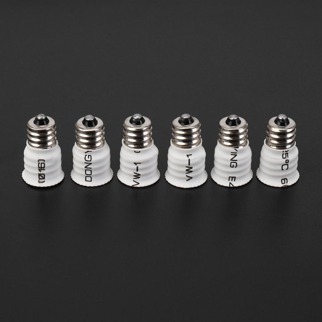 T21C 12-Pack E12 To E14 White Bulb Converter LED Light Holder Lamp Adapter Socket Changer High Quality