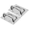 2PCS Stainless Steel Boat Hatch Pull Deck Cover Handle Marine Hardware Locker Ring