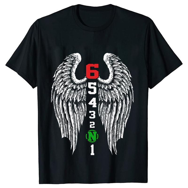1N23456 Motorcycle Gear Biker Heartbeat Retro Printed Men's New T-shirt Fashion Casual Loose Summer Tshirts Short Sleeve T-shirt